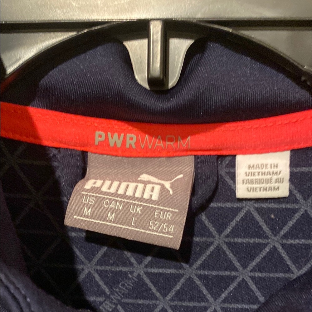 Puma Golf Blue Pullover with Grey Accents - Picture 3 of 5